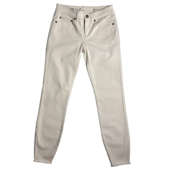 Vineyard Vines Raw Hem 5 Pocket Skinny Denim - Size 00 - Picture 2 of 12